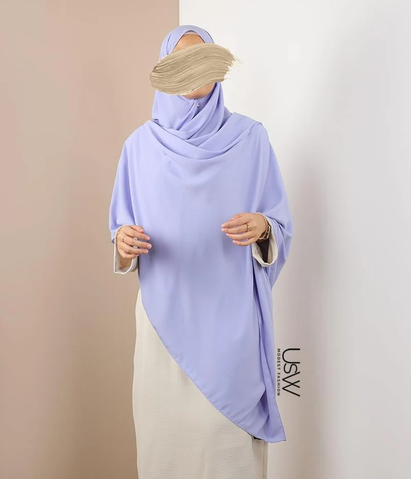 Hijab XXL Perle - 125x200 - Immergrün (Lila)
