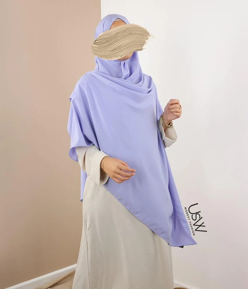 Hijab XXL Perle - 125x200 - Immergrün (Lila)