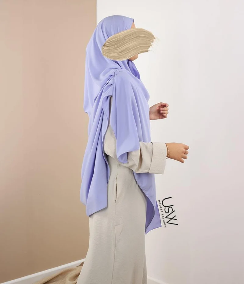 Hijab XXL Perle - 125x200 - Immergrün (Lila)