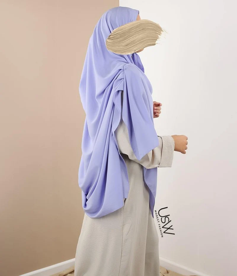 Hijab XXL Perle - 125x200 - Immergrün (Lila)