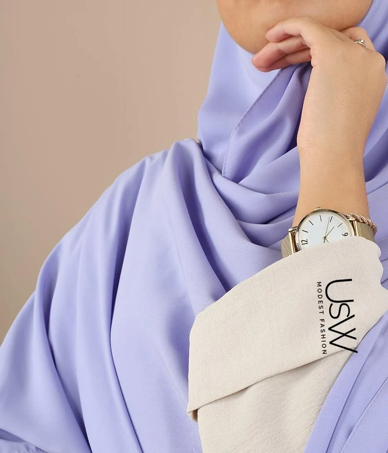 Hijab XXL Perle - 125x200 - Immergrün (Lila)