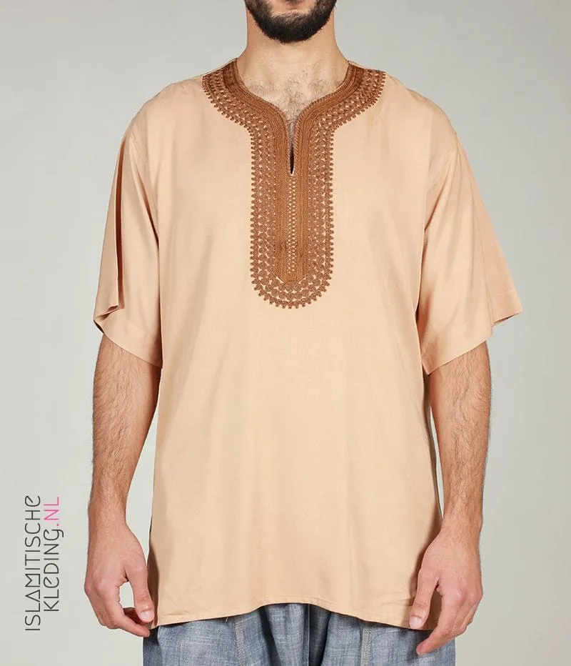 Orientalisches Leinenhemd Kamel