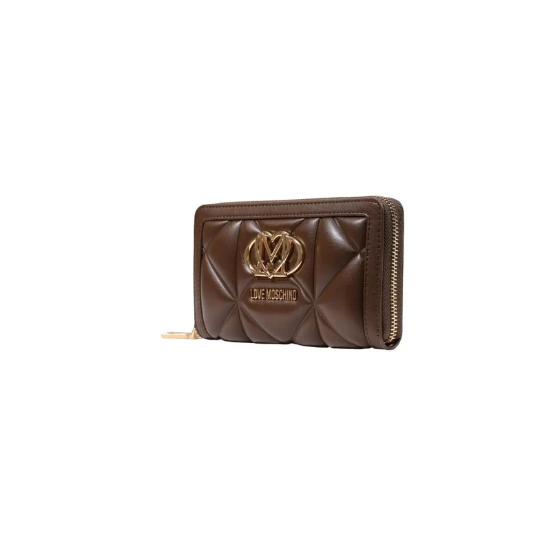 Love Moschino Damenbörse Braun aus Polyurethan Größe 18 cm