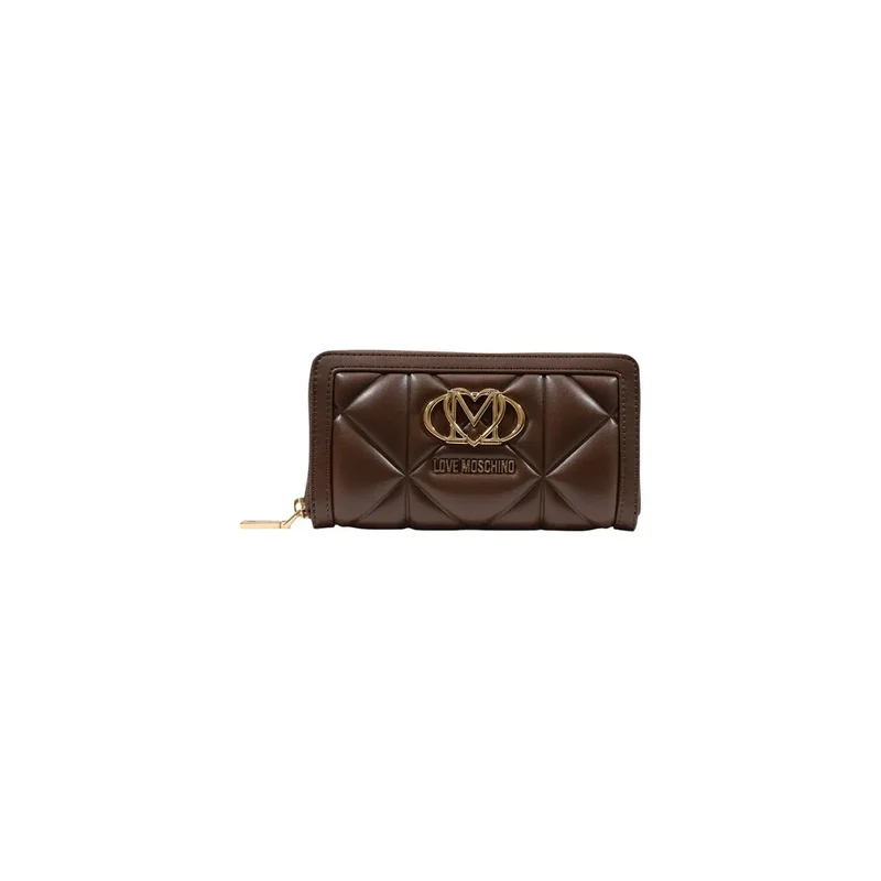 Love Moschino Damenbörse Braun aus Polyurethan Größe 18 cm