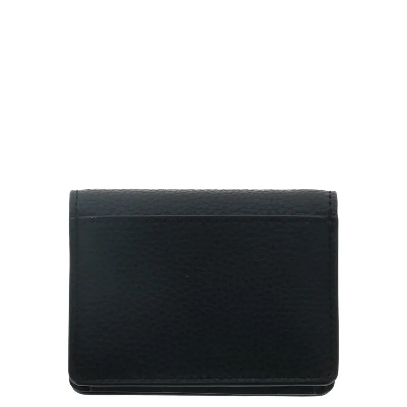 Michael Kors Damen Geldbörse Schwarz mit Druckknöpfen im Taschenfach 10,5x8x3