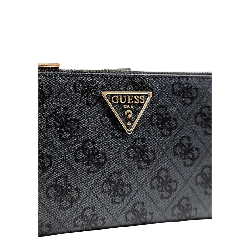 Damen-Geldbörse Grau Polyurethan Größe 18x11x3