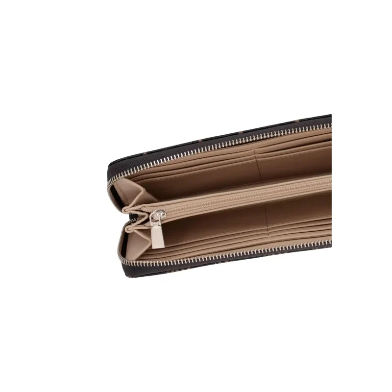 Guess Damen Emelie Logo Geldbörse Braun Reißverschlussfach W22 cm