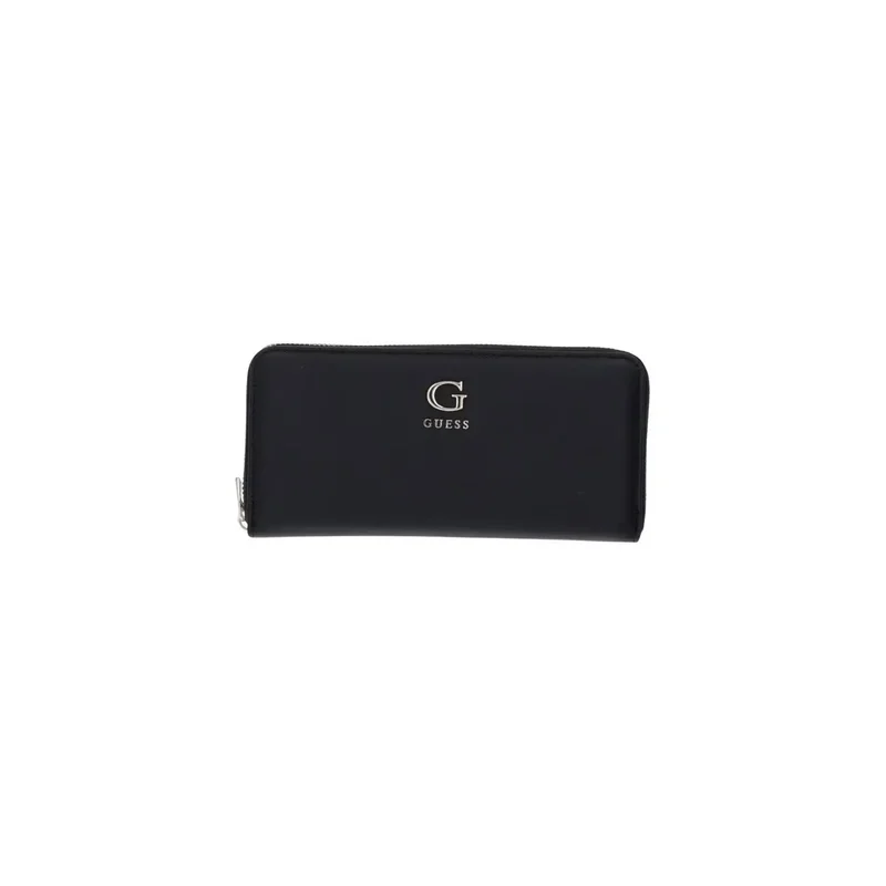 Guess Damen-Geldbörse Lucci, groß, mit Reißverschluss, schwarz, Polyurethan, 20 cm