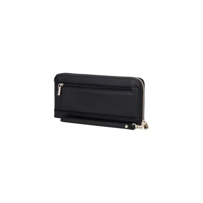 Guess Damen-Geldbörse Lucci, groß, mit Reißverschluss, schwarz, Polyurethan, 20 cm