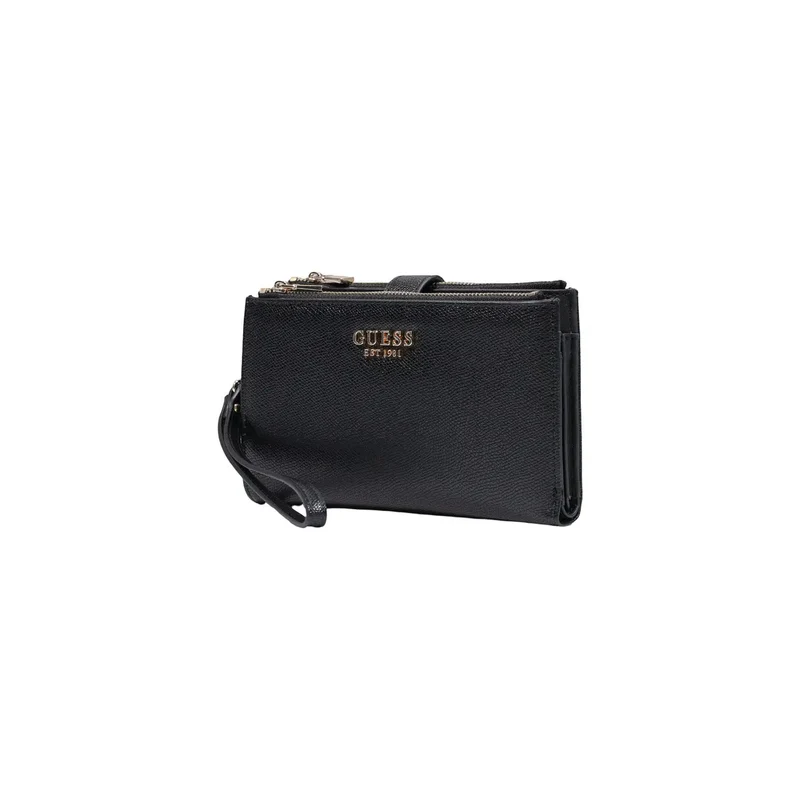 Guess Damen Amorette Geldbörse aus schwarzem Polyurethan, 20 cm