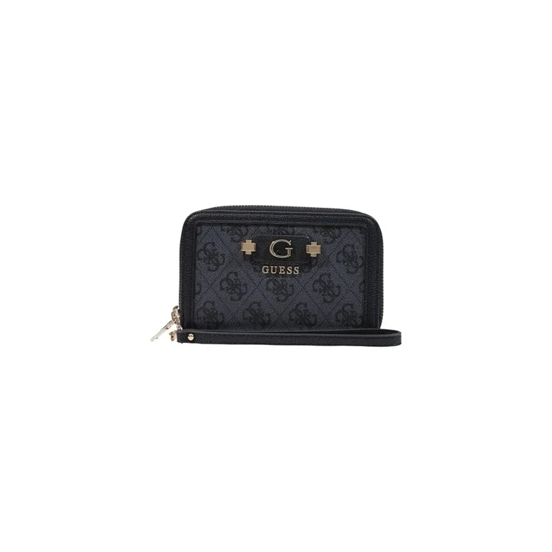 Damen-Geldbörse Coleen Logo Grau aus Polyurethan 16 cm