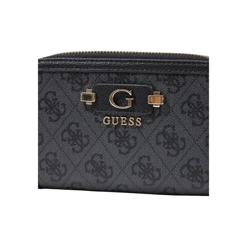 Damen-Geldbörse Coleen Logo Grau aus Polyurethan 16 cm