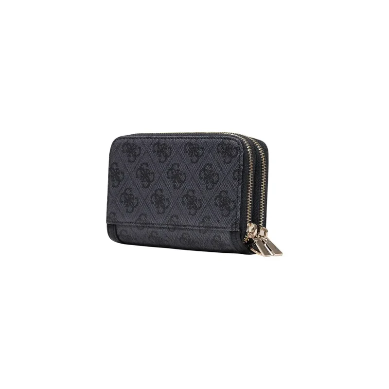 Damen-Geldbörse Coleen Logo Grau aus Polyurethan 16 cm