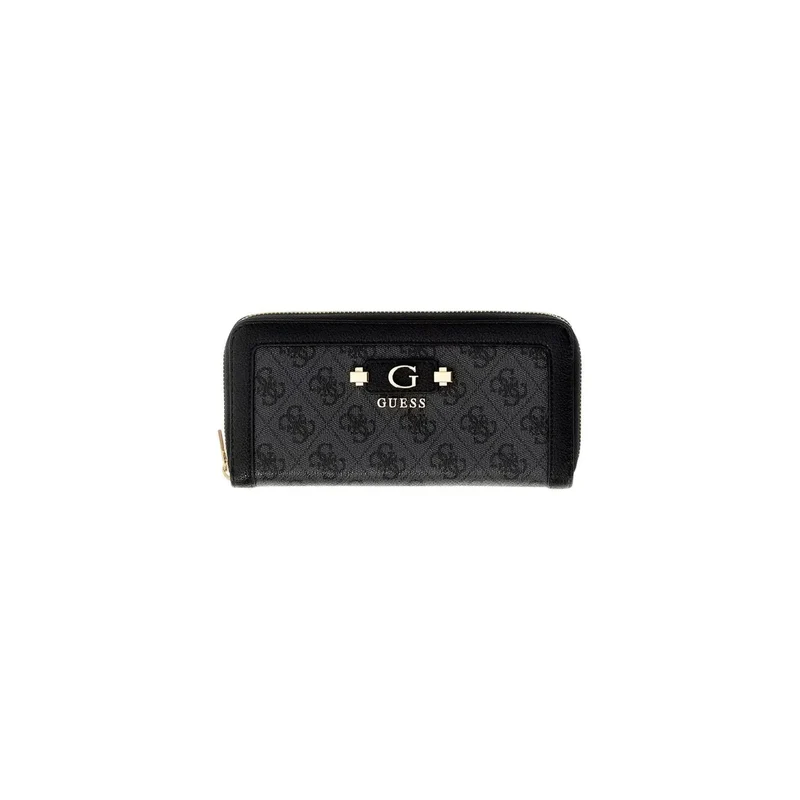 Damen-Geldbörse Coleen Logo Grau aus Polyurethan 16 cm