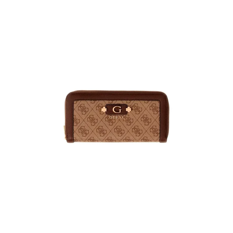 Damen-Geldbörse Coleen Logo Grau aus Polyurethan 16 cm