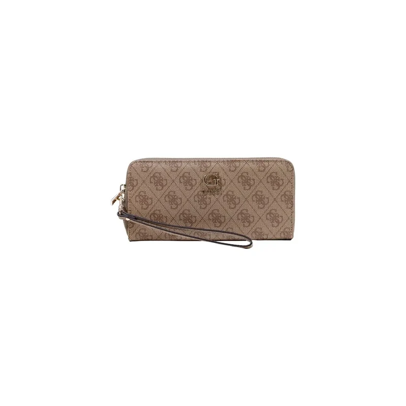 Damen-Geldbörse Coleen Logo Grau aus Polyurethan 16 cm