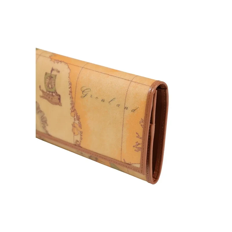 Alviero Martini Prima Classe Damenbeige Reißverschluss-Geldbörse W016
