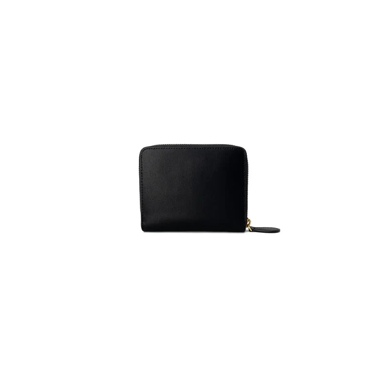 Pinko Damen Leder-Reißverschluss-Geldbörse Schwarz 10x12x2,5 cm