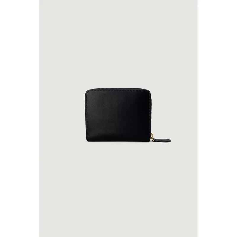 Pinko Damen Leder-Reißverschluss-Geldbörse Schwarz 10x12x2,5 cm
