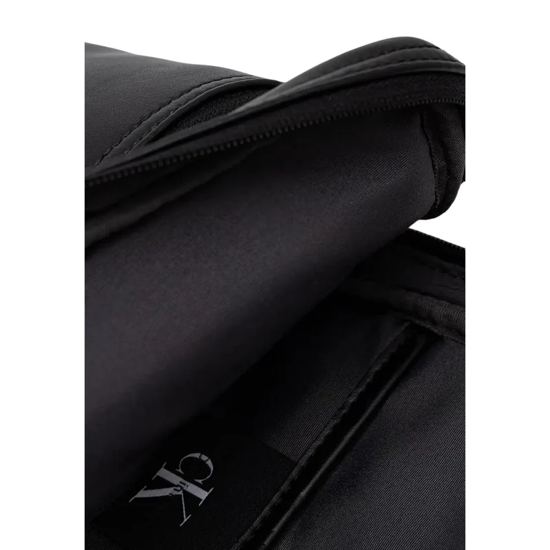 Calvin Klein Herren Bold Logo Webbing Umhängetasche Schwarz W17cm