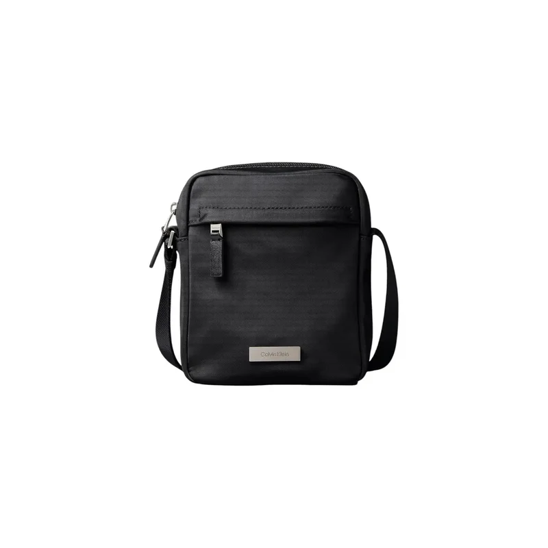 Calvin Klein Herren Schwarze Nylon-Reinigertasche für Reporter 16x20x6 cm