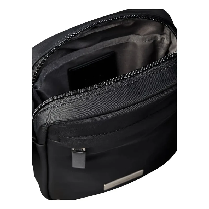 Calvin Klein Herren Schwarze Nylon-Reinigertasche für Reporter 16x20x6 cm