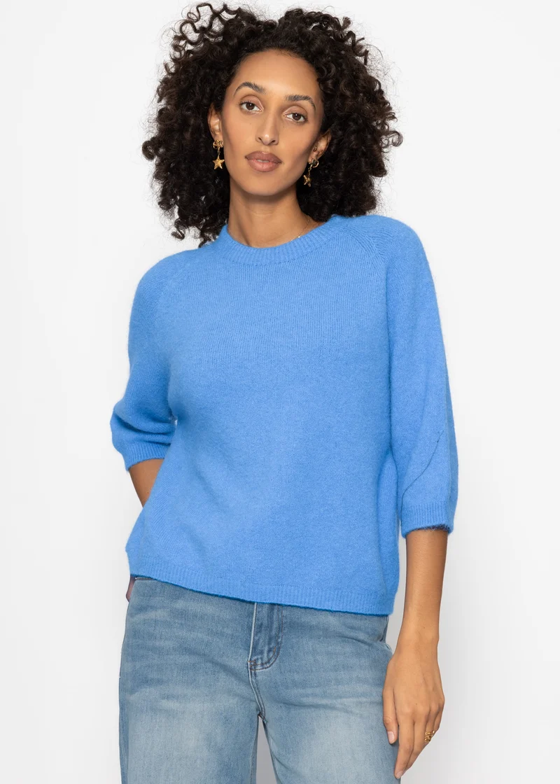 Strickoberteil - blau