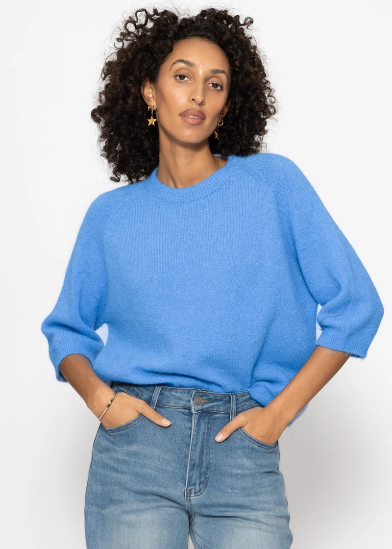 Strickoberteil - blau