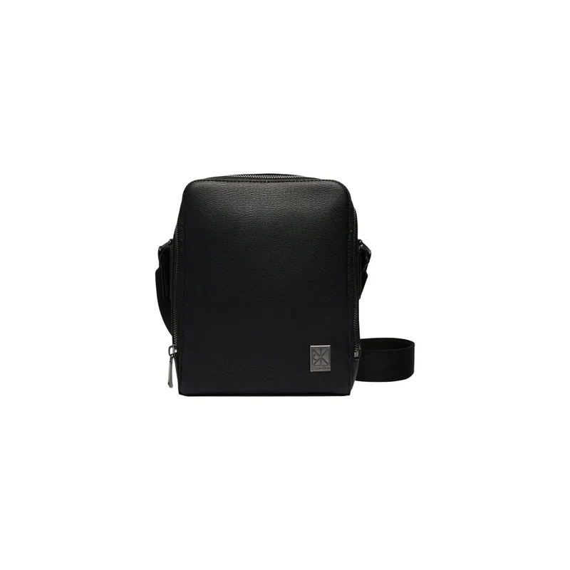 Calvin Klein Herren Schultertasche Schwarz aus Polyurethan 17x21x7