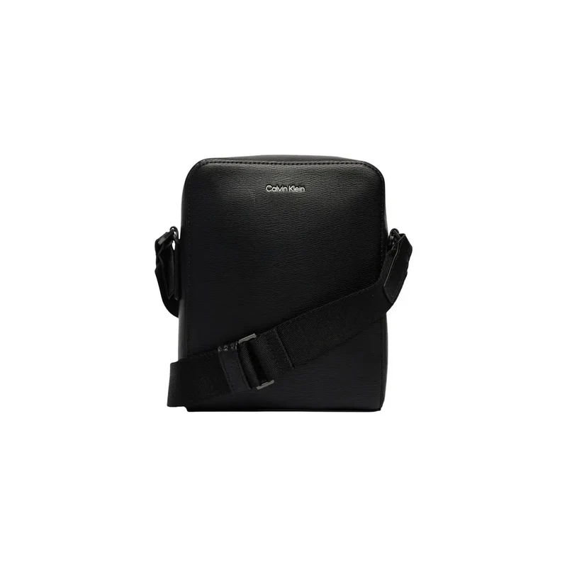 Calvin Klein Herren Schultertasche Schwarz aus Polyurethan 17x21x7
