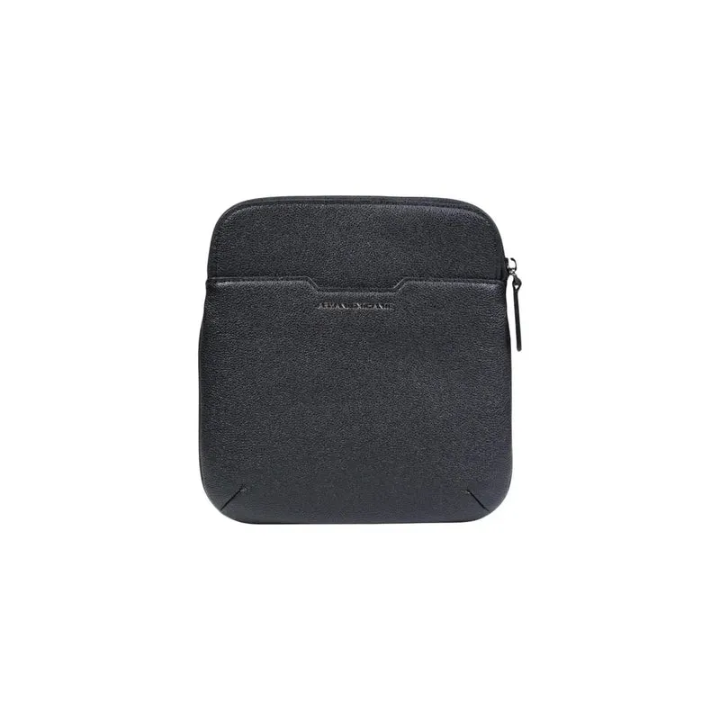 Armani Exchange Herren Umhängetasche Schwarz aus Polyester 22 x 23 x 1