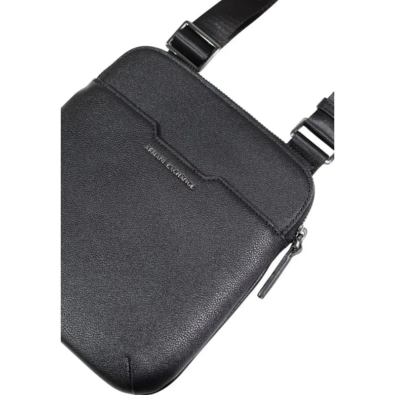 Armani Exchange Herren Umhängetasche Schwarz aus Polyester 22 x 23 x 1