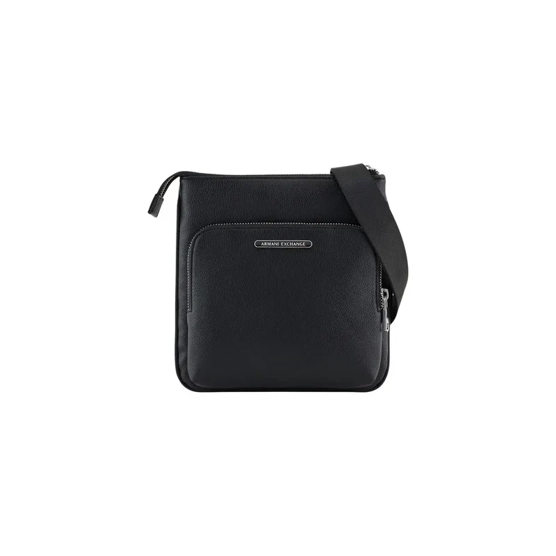 Armani Exchange Herren-Schultertasche Schwarz, Polyester, 21 x 22 x 3