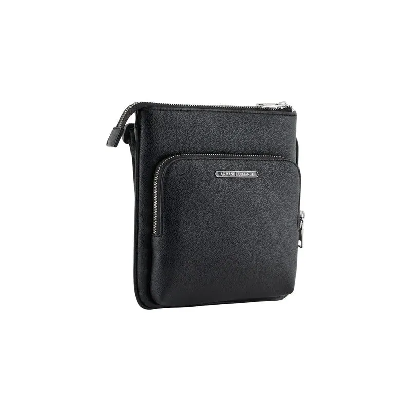 Armani Exchange Herren-Schultertasche Schwarz, Polyester, 21 x 22 x 3