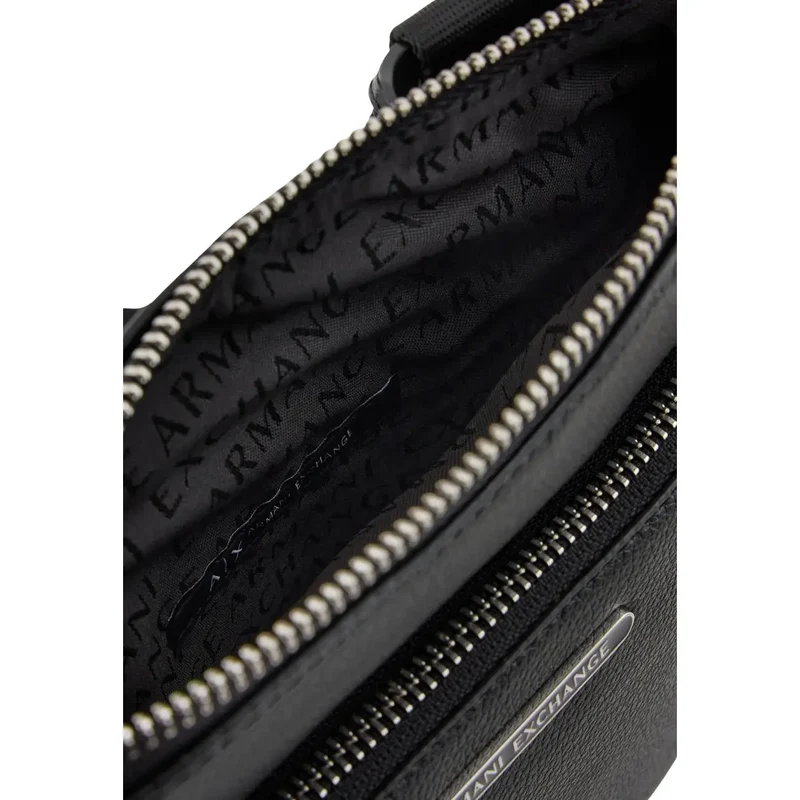 Armani Exchange Herren-Schultertasche Schwarz, Polyester, 21 x 22 x 3