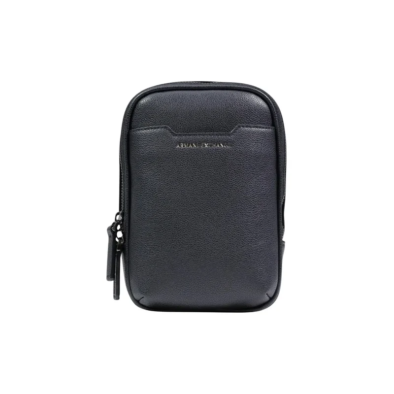 Armani Exchange Herren-Schultertasche Schwarz aus Polyester 15x20x6