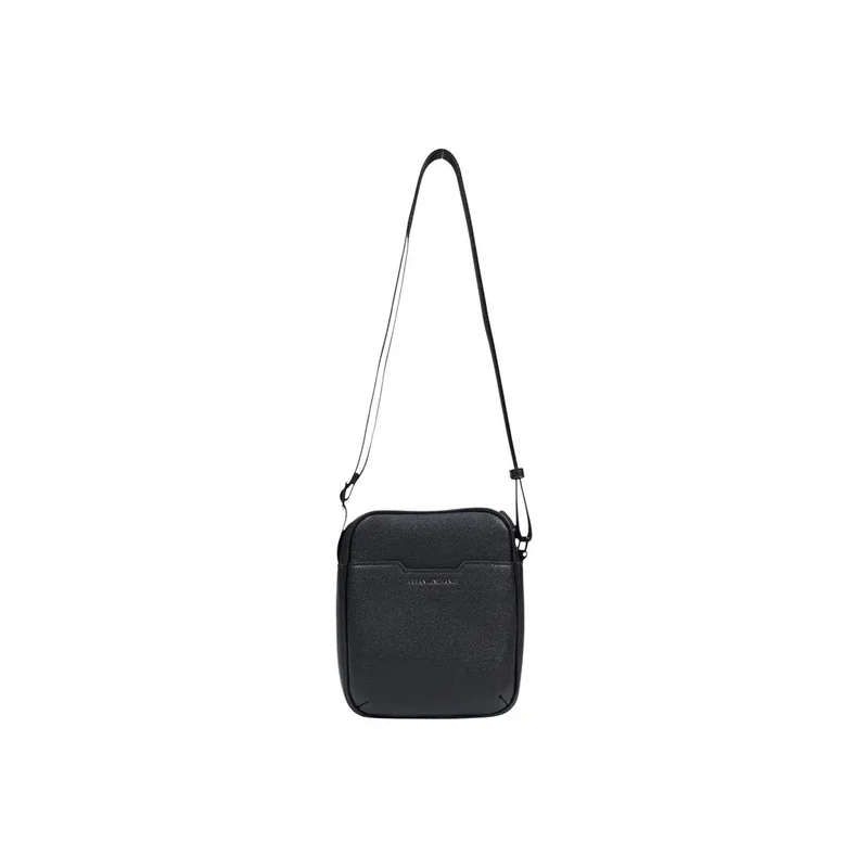 Armani Exchange Herren-Schultertasche Schwarz aus Polyester 18x20x8