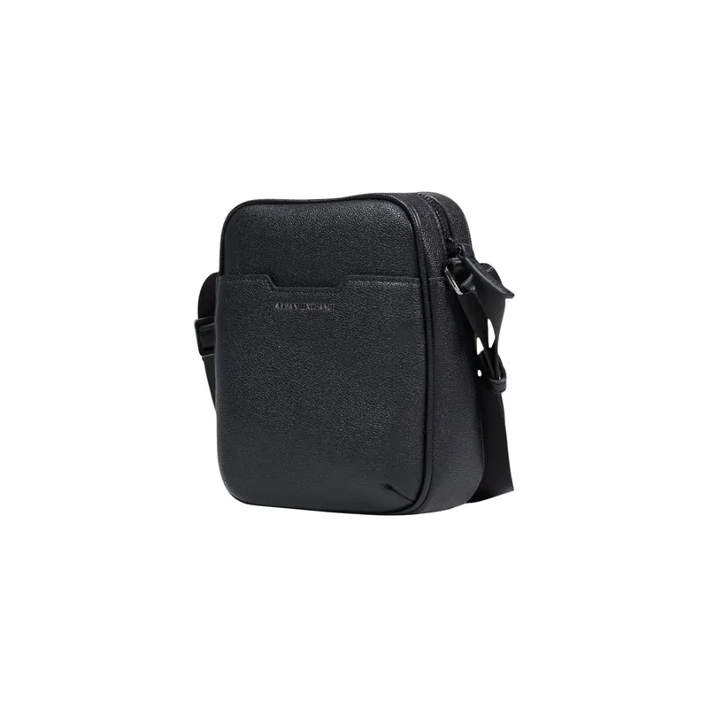 Armani Exchange Herren-Schultertasche Schwarz aus Polyester 18x20x8