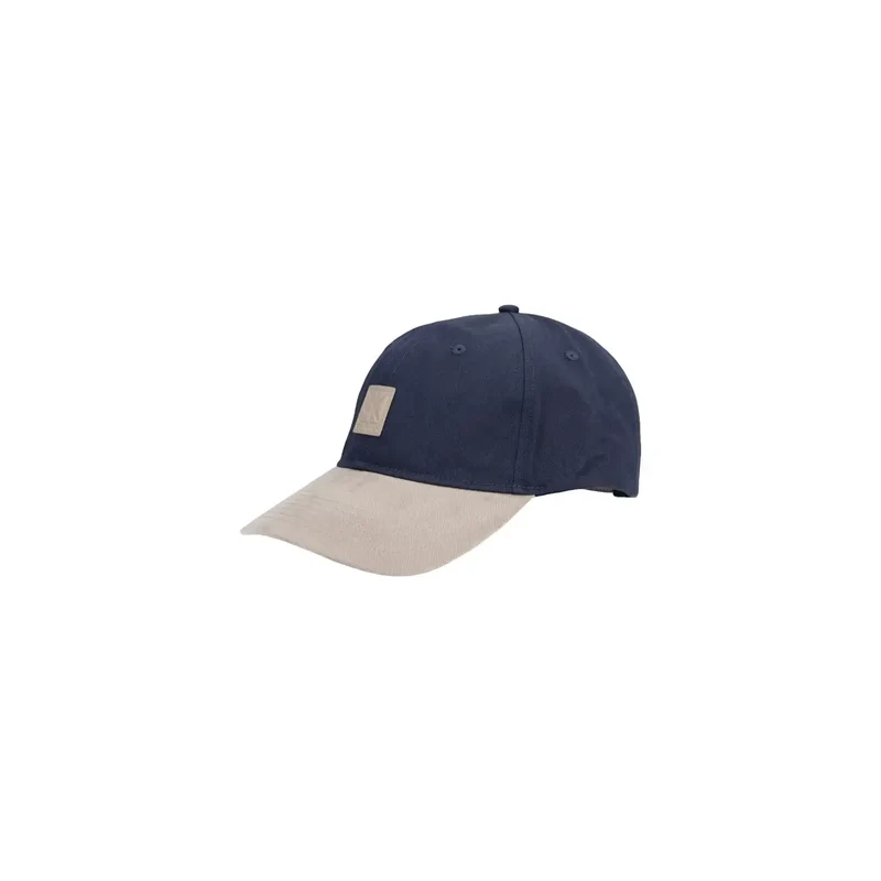 Calvin Klein Herren Cap aus Baumwolle mit Colorblock-Design aus Mischgewebe, Blau