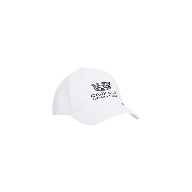 Tommy Hilfiger Herren Cap, weiße bedruckte Polyester-Replik-Cap