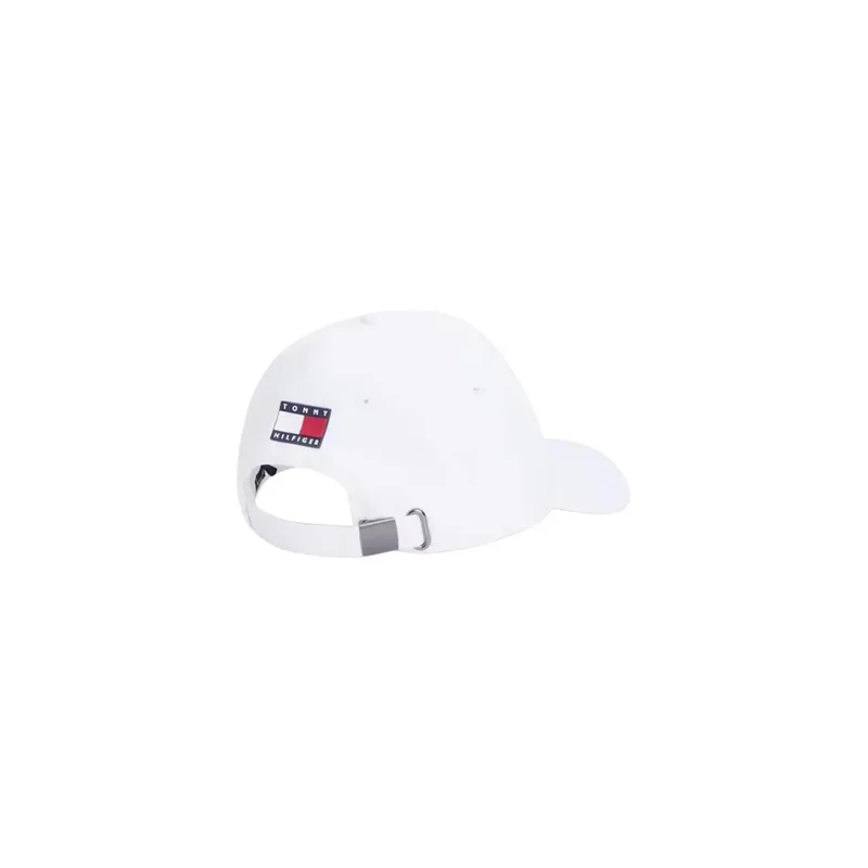 Tommy Hilfiger Herren Cap, weiße bedruckte Polyester-Replik-Cap