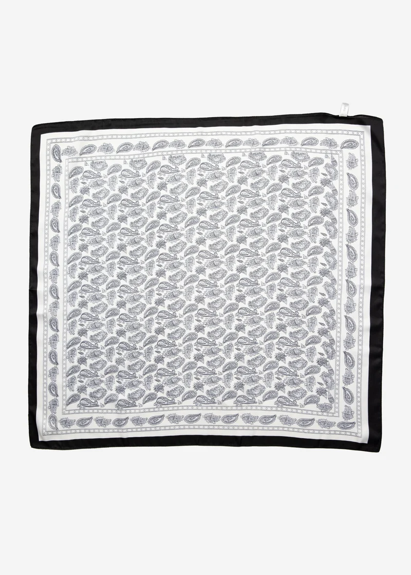 Halstuch mit Paisley-Print - weiß