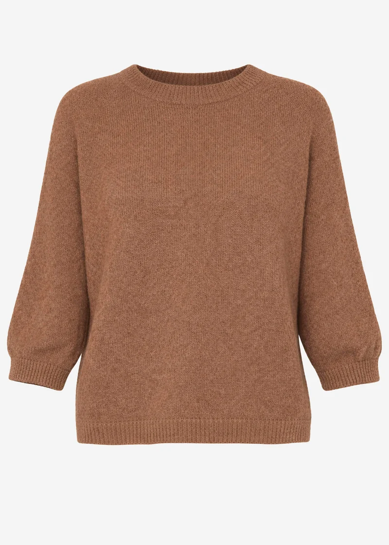 Strickoberteil - braun
