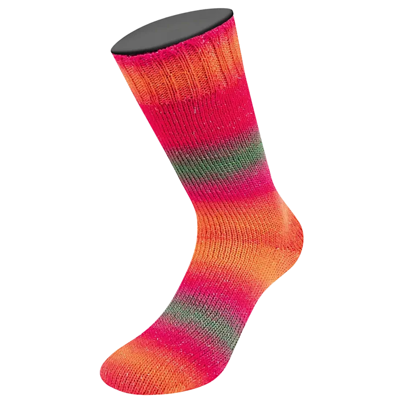 Meilenweit 100 Merino Color Mix Sparks Sockenwolle