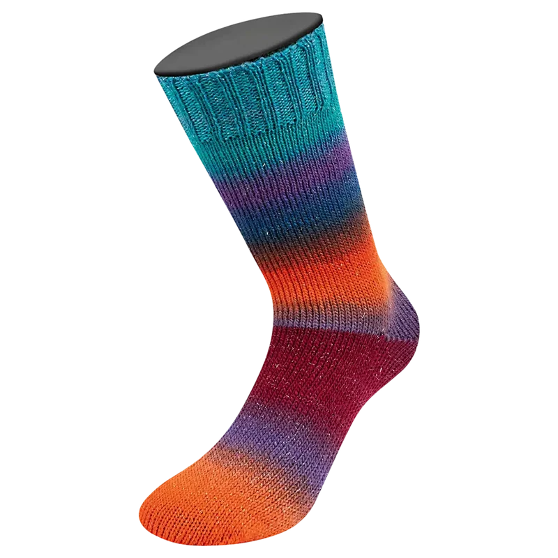 Meilenweit 100 Merino Color Mix Sparks Sockenwolle