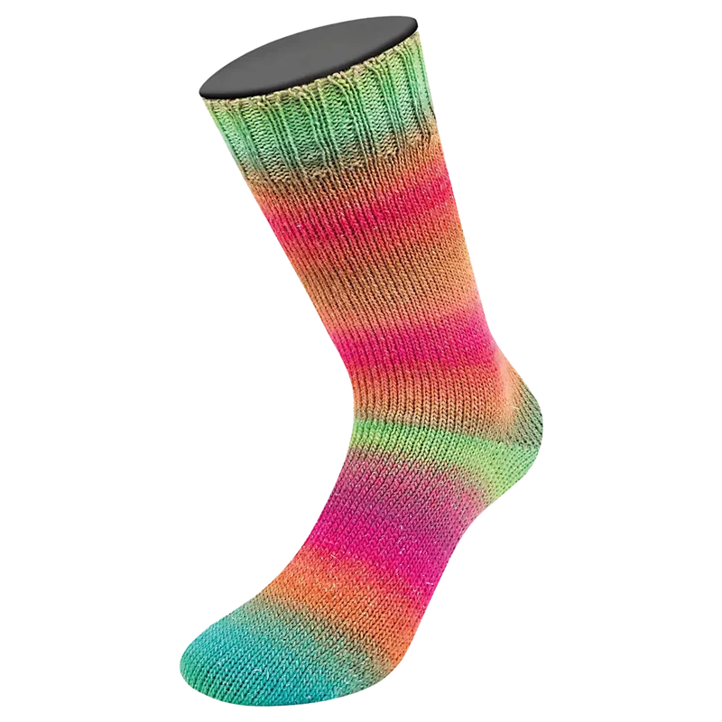 Meilenweit 100 Merino Color Mix Sparks Sockenwolle