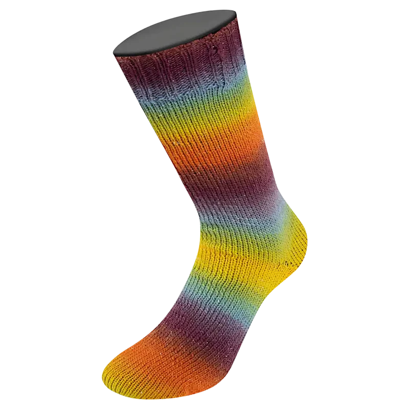 Meilenweit 100 Merino Color Mix Sparks Sockenwolle