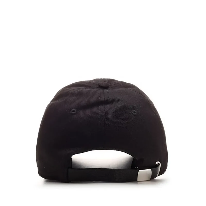 Alexander McQueen Herrenmütze aus schwarzem Baumwoll-Basecap-Stoff
