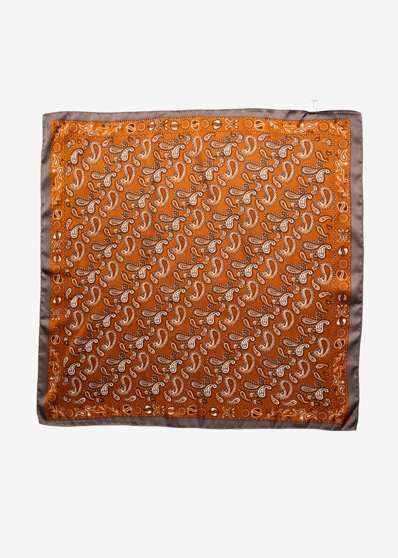 Halstuch mit Paisley-Print - orange