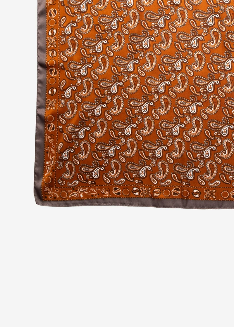 Halstuch mit Paisley-Print - orange